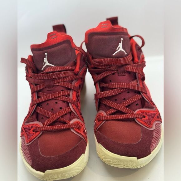 Nike Air Jordan Women’s Size 6.5 XXXVII 37 Low Lift Up Team Red - Picture 4 of 13